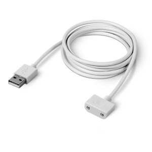 Magnetic USB-A Charging Cable for ION Cordless Water Flosser – White (WF-11-charger-white)